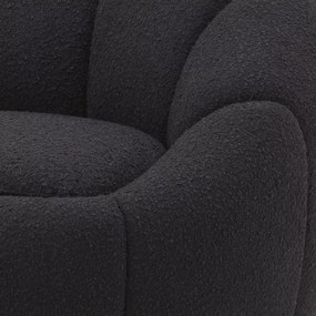 Fotoliu pivotant design elegant Inger, Brisbane black