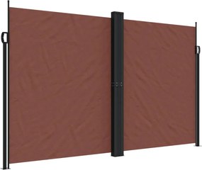 vidaXL Copertină laterală retractabilă, maro, 200x1200 cm