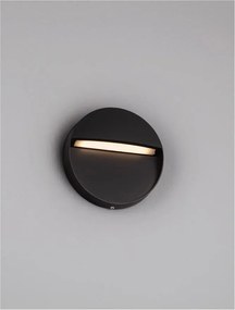 Aplica de perete LED iluminat ambiental exterior NECTAR negru