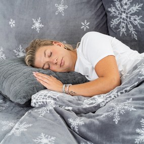 Lenjerie de pat din microflanel 4Home Silent Snowfall, 160 x 200 cm, 70 x 80 cm