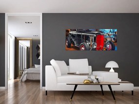 Tablou cu mașina veteran (120x50 cm)
