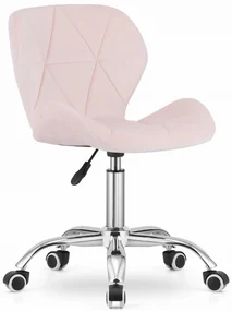Scaun de birou AVOLA VELVET roz