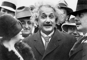 Fotografie Albert Einstein and his wife Elsa Lowenthal, Unknown photographer,