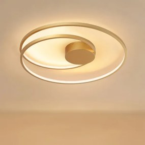 Brilagi - Plafonieră LED reglabilă TWISTER LED/75W/230V Ø 70 cm, auriu + telecomandă