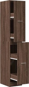 vidaXL Dulap de farmacie, stejar maro, 30x41x174,5 cm, lemn prelucrat