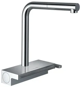 Baterie bucatarie Hansgrohe Aquno Select M81 250, dus extractibil, 2 jeturi, sBox, strecuratoare multifunctionala, crom - 73830000