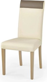 Scaun tapitat cu piele ecologica Norbert, 47X55X99 CM