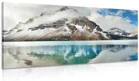 Tablou lac de munte în apropierea pădurii