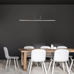 Lustra Suspendata Liniara, LED, Negru, Elia