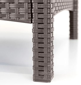 Canapea de grădină Venus cu 2 locuri, culoare cappuccino