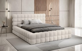 Pat lemn masiv Tapitat Tetrix Personalizabil 140/160/180x200cm - 180x200, Touch 100