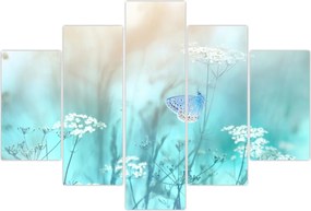 Tablou - Fluture în albastru (150x105 cm)