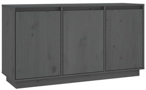 813811 vidaXL Servantă, gri, 111x34x60 cm, lemn masiv de pin