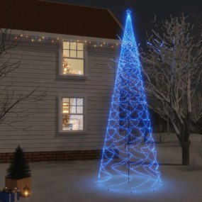 Brad de Craciun cu tarus, 3000 LED-uri, albastru, 800 cm 1, Albastru, 800 x 230 cm, Becuri LED in forma zigzag