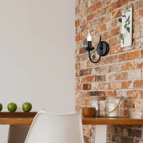 Lampă de perete DONATO 1xE14/40W/230V negru