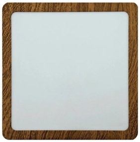 Plafonieră LED BLOCK LED/18W/230V 4200K 22x22 cm maro