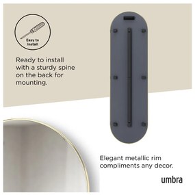 Oglindă de perete/de podea 46x157 cm Hubba – Umbra