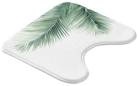 Covoraș de baie alb-verde pentru WC 45x45 cm Havane – douceur d'intérieur