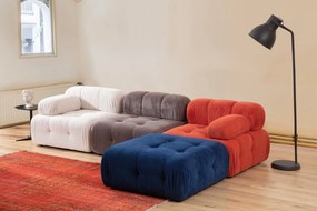 Canapea de colț Doblo 3 Seater with Pouffe ( L1-O1-1R-Pouffe) - Multic