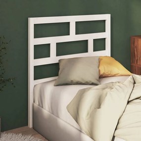 814175 vidaXL Tăblie de pat, alb, 96x4x100 cm, lemn masiv de pin