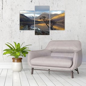 Tablou - Munții de lângă lac (90x60 cm)