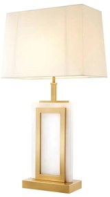 Veioza design LUX din alabaster si metal alama, Murray 111594 HZ