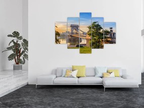 Tablou - Pod peste râu, Budapesta, Ungaria (150x105 cm)