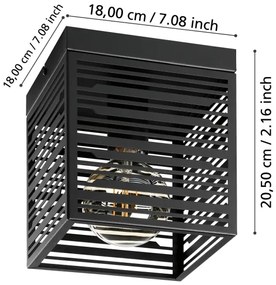 Plafonieră PIEDRITAS 1xE27/40W/230V Eglo 900355