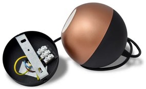 Lustră LED pe cablu MIDWAY 1xGU10/4,8W/230V negru/cupru