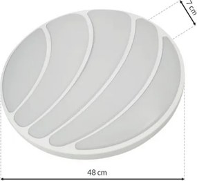 Plafonieră LED dimabilă SHELL WHITE LED/40W/230V + telecomandă