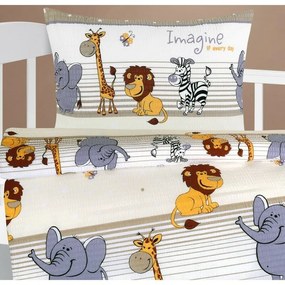 Bellatex Baby crepe lenjerie de pat Agata Safaribej, 90 x 135 cm, 45 x 60 cm