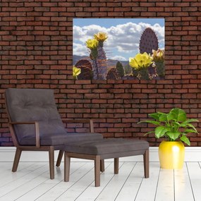 Tablou cu floarea de cactus Opunție (90x60 cm)