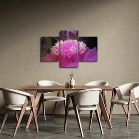 Tablou cu floare în fum roz (90x60 cm)