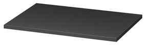 Blat pentru mobilier baie 60 cm, negru mat, Cersanit Tirso 600 mm, Negru mat
