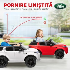 AIYAPLAY Mașină Electrică pentru Copii 3-6 Ani cu Telecomandă, Centură, Muzică, Claxon și Faruri, 106x65.5x51 cm, Roșu | Aosom Romania
