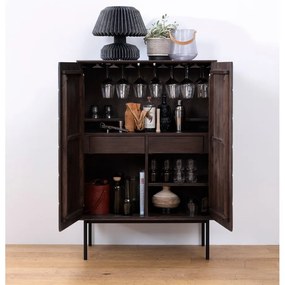 Dulap maro închis 90x130 cm Latina – Unique Furniture