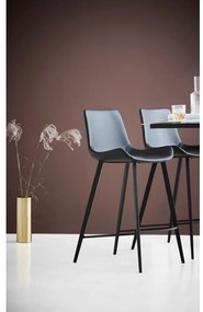 Scaun bar din piele ecologică DAN–FORM Denmark Hype, înălțime 102 cm, negru
