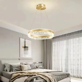 Lustra LED Cu Telecomanda, Elit's Gold , 124w