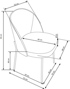 Promotie Scaun gri NORME din otel lacuit Calitatea a II-a