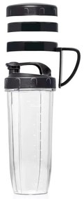 Alpina Nutrition Blender, 4 lame, 1200 W, recipient de 1 L, fără BPA, Inox/Negru