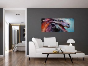 Tablou - Ilustrație a unui dragon (120x50 cm)