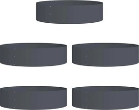 vidaXL Inele pentru vaze 5 pcs Antracit 80 x 80 x 20 cm