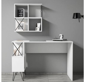 Set mobilier pentru birou Likime 1 (alb + negru) . 1095025