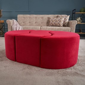 Taburet Alya Puf Red