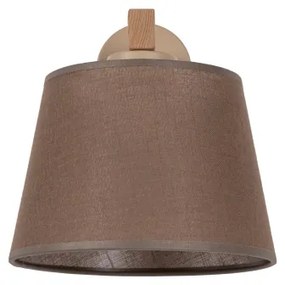 Brilagi - Lampă de perete LATTE SABIA 1xE27/15W/230V pin/maro