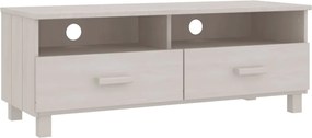 vidaXL Dulap TV „HAMAR”, alb, 106x40x40 cm, lemn masiv de pin