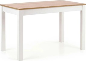 Masa KSAWERY, stejar/alb, PAL, 120x68x76 cm