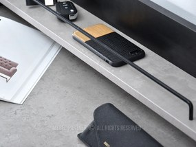 Masă PC Borge (beton + negru). 1109733