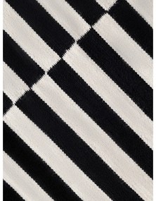 Covor negru-alb reversibil/țesut manual din lână 120x180 cm Donna – Hanse Home