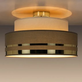Plafonieră TAMI 1xE27/60W/230V bej/maro/auriu